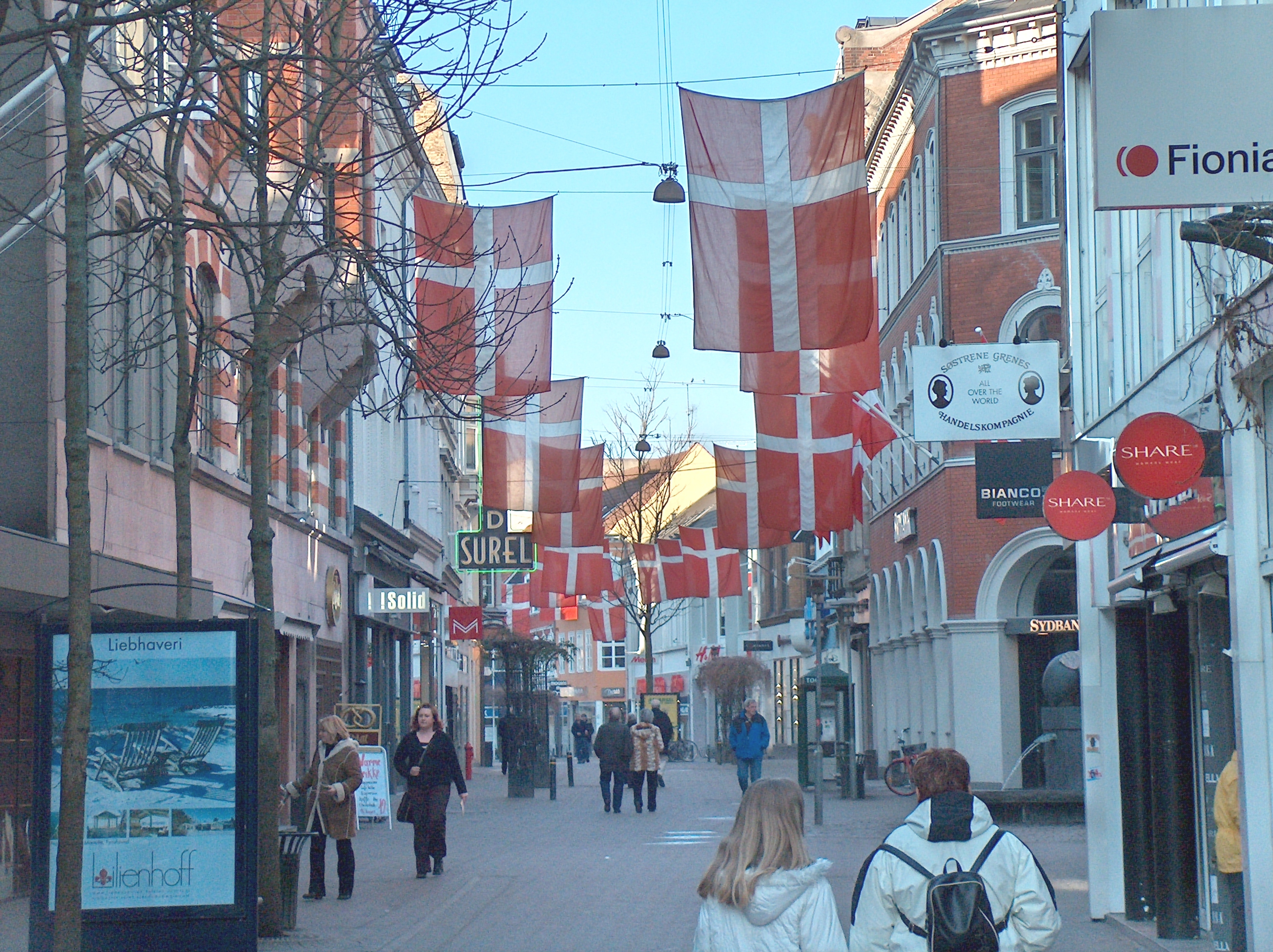 i Odense Centrum 2. april 2005
